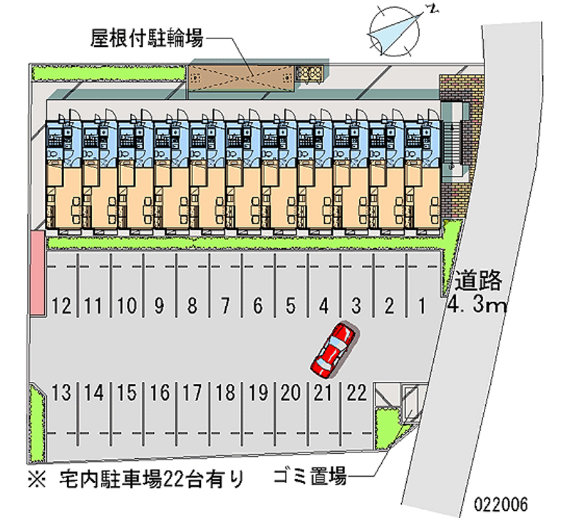 レオパレスルートイレブン 月極駐車場