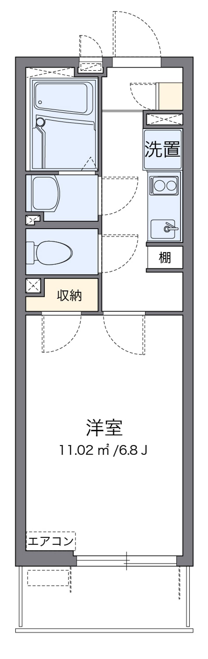 クレイノ柏桜館Ⅱ 間取図