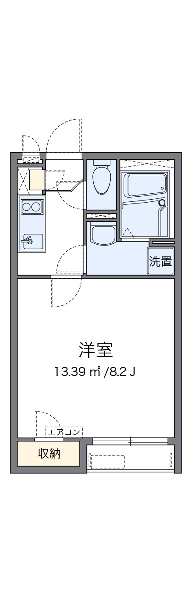 クレイノＦＵＪＩＭＩⅠ 間取り