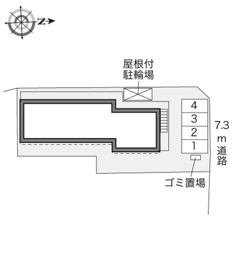 レオパレス三ッ沢アーバニティ 配置図