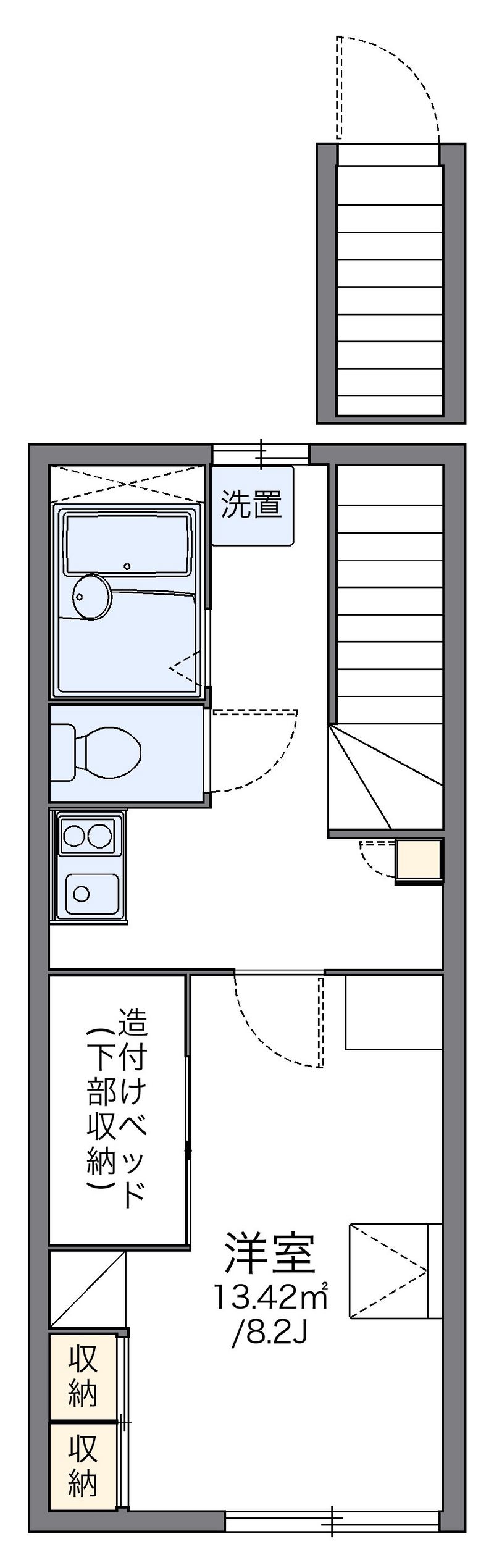 レオパレスタートル 間取図