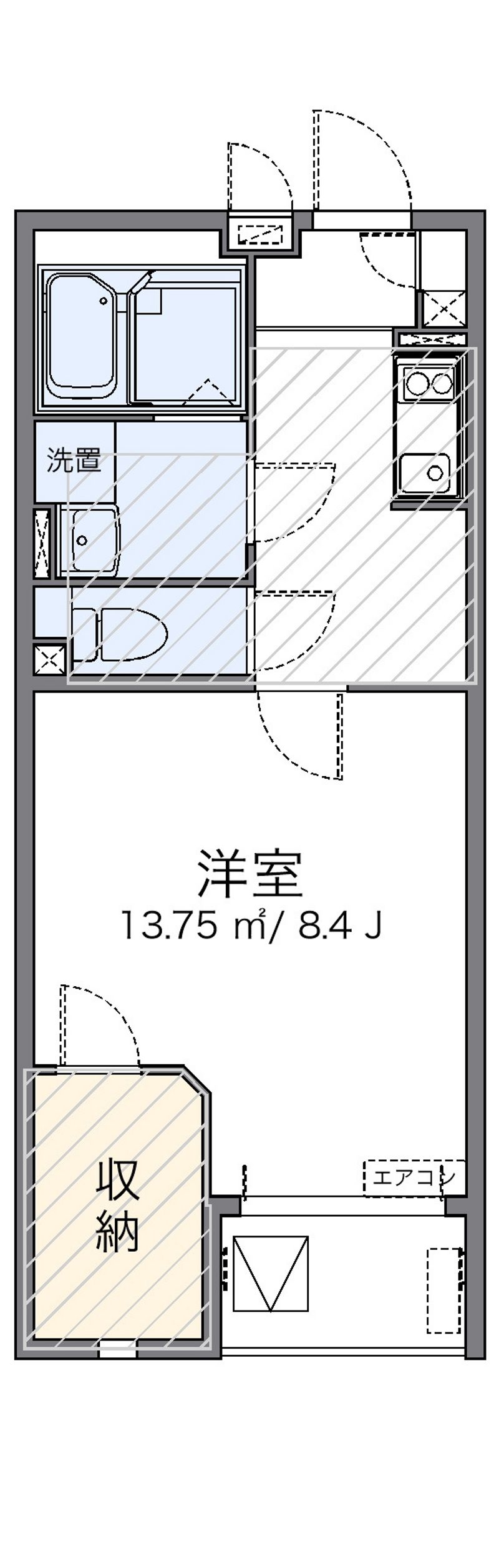 レオネクストアーバンブルー 間取図