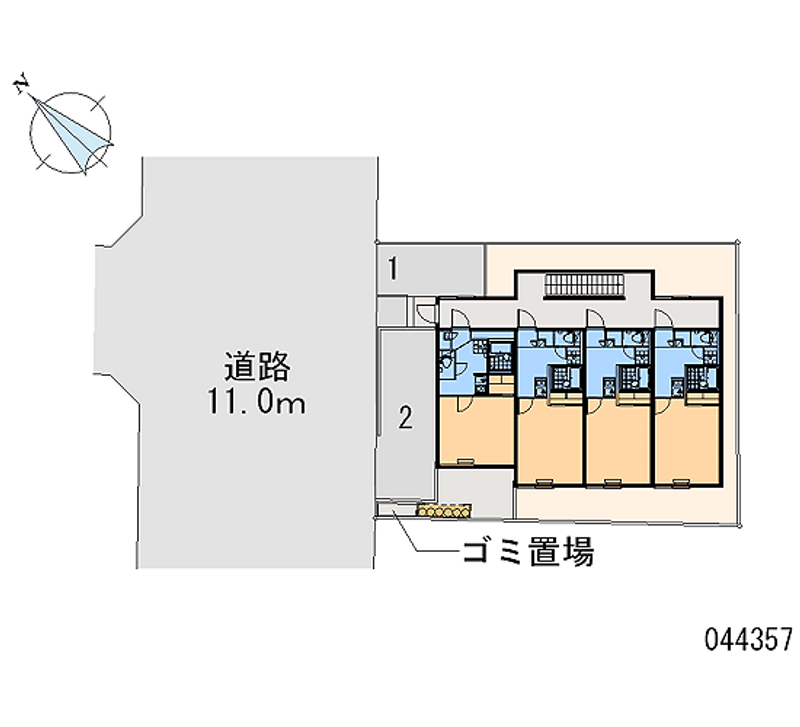 レオパレスホリゾント 区画図