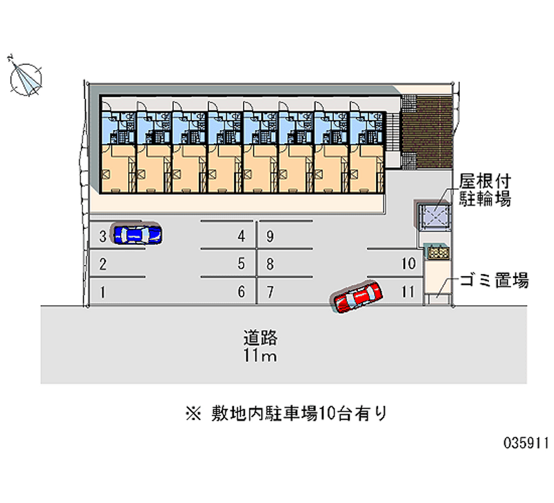 レオパレスビリーブ６５ 月極駐車場