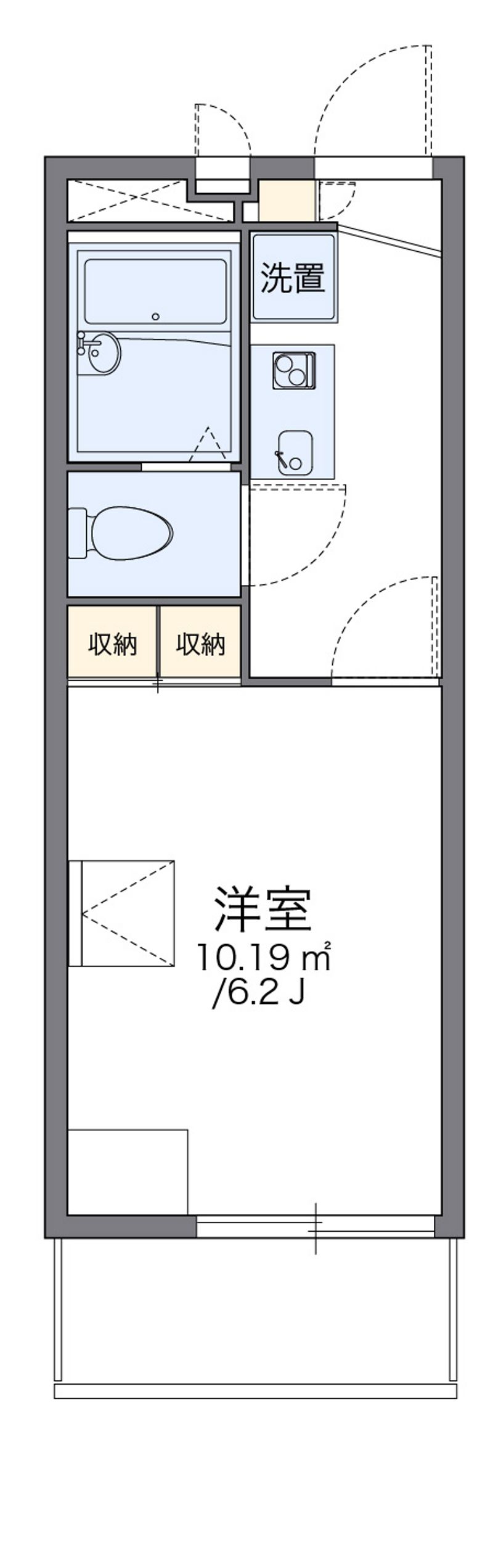 レオパレスアズール加美東 間取図