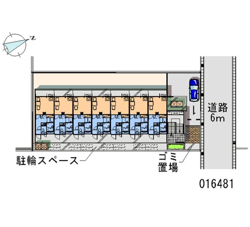 レオパレス華Ⅱ 区画図