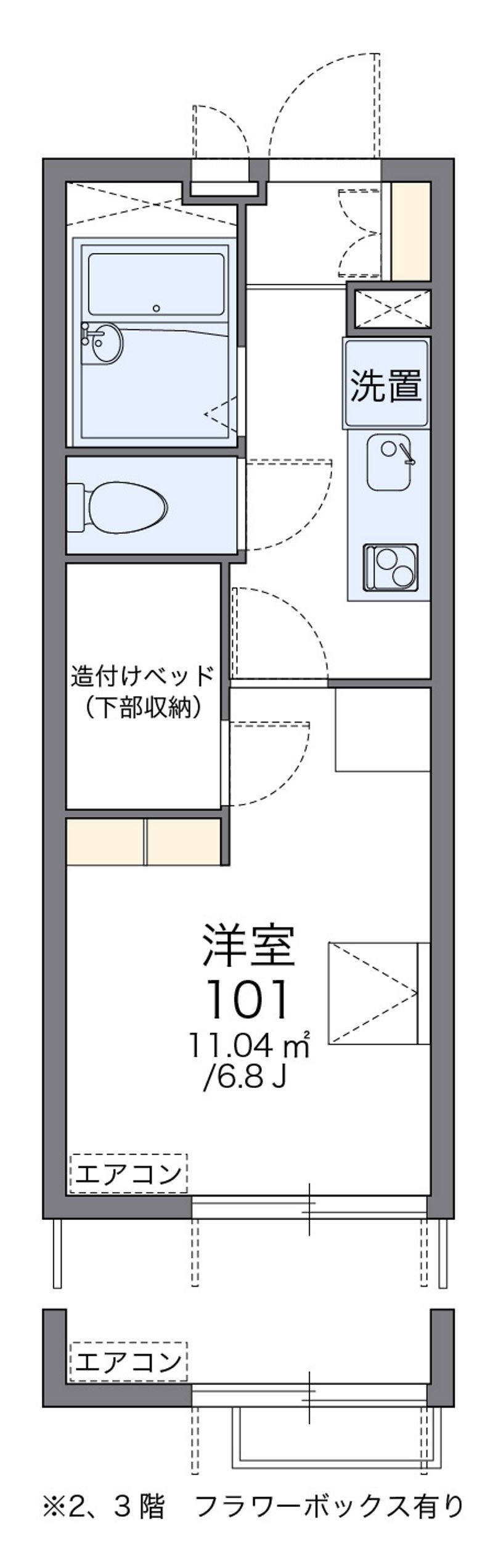 レオパレスグリーン 間取図