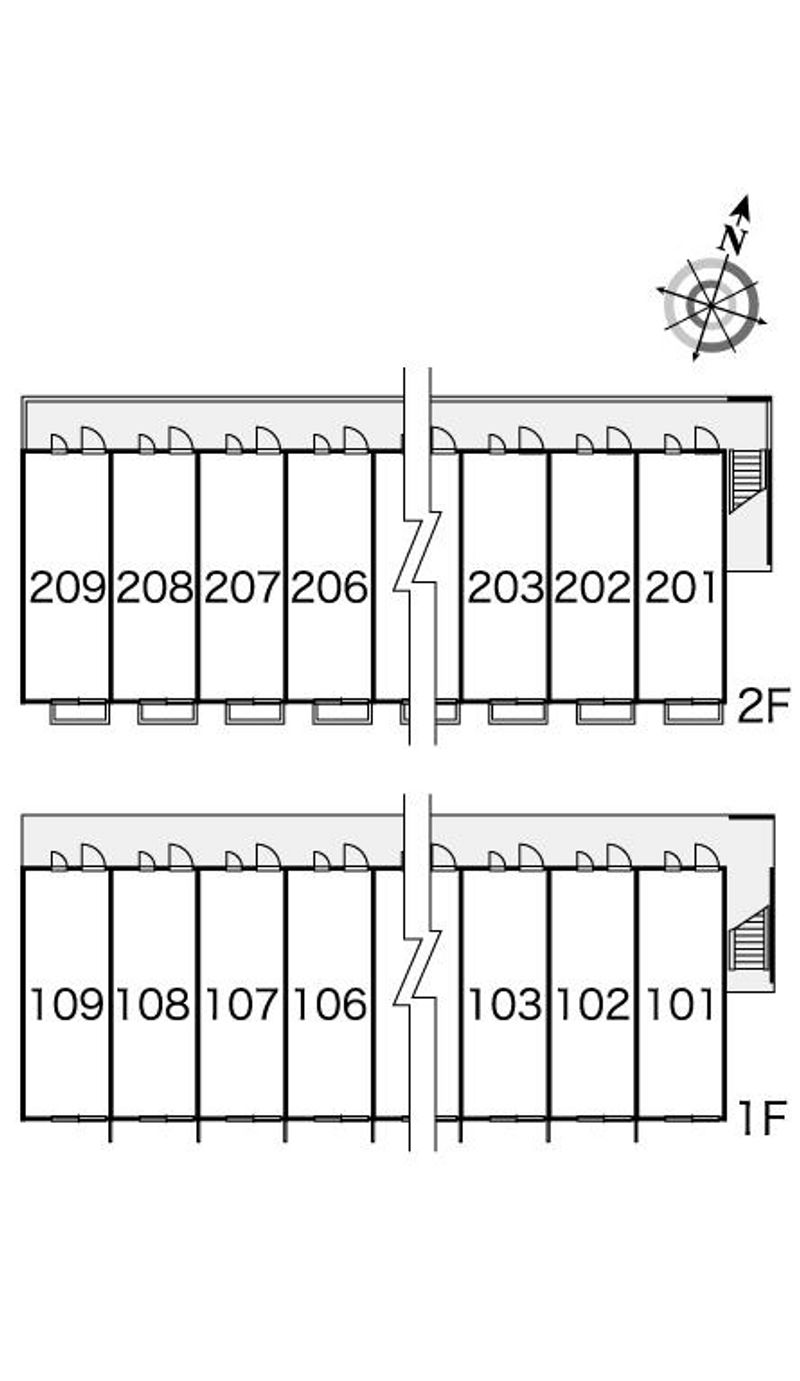 レオパレスメルシー２００５ 間取配置図