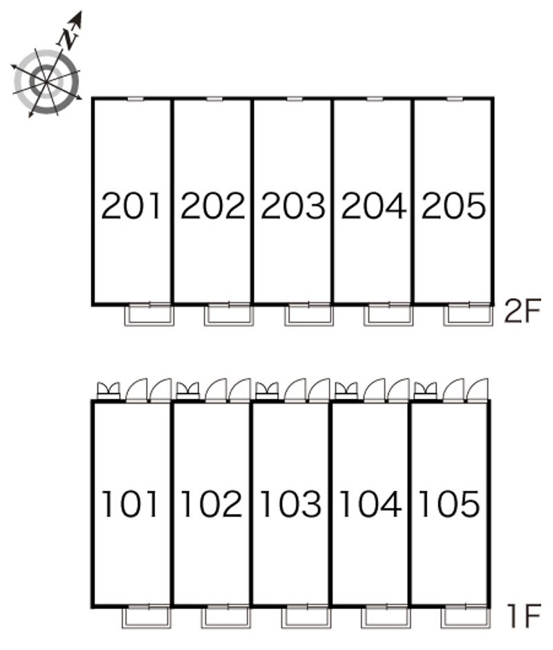 レオパレスアバンセＣ 間取り配置図