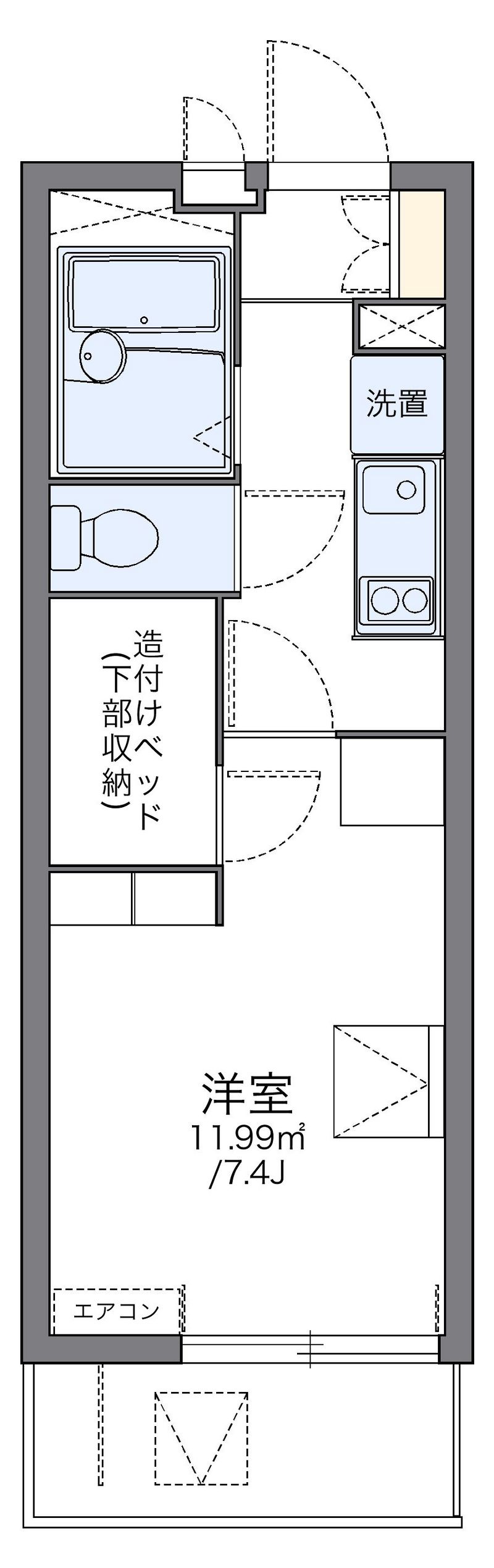 レオパレスレオテクノポリス 間取図