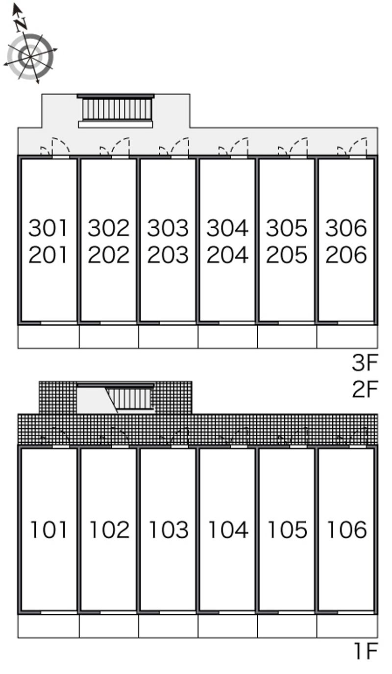 レオパレスシャルダン 間取り配置図