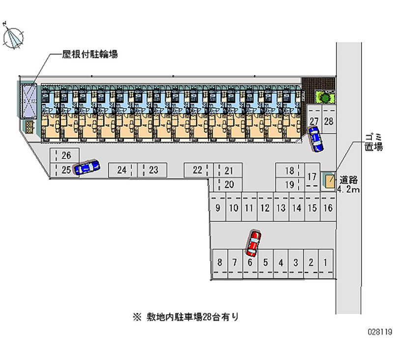 28119 Monthly parking lot