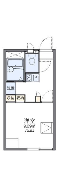 レオパレス花岡 間取り図