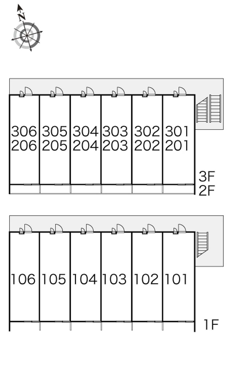 レオパレス角 間取配置図