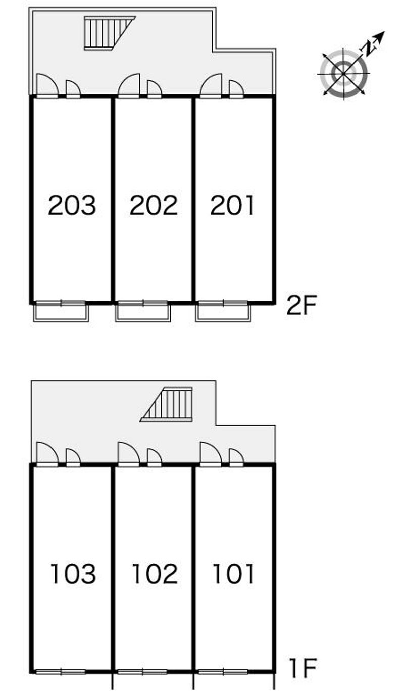 レオパレスぬまた 間取配置図