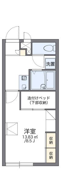 レオパレス西原 間取り図