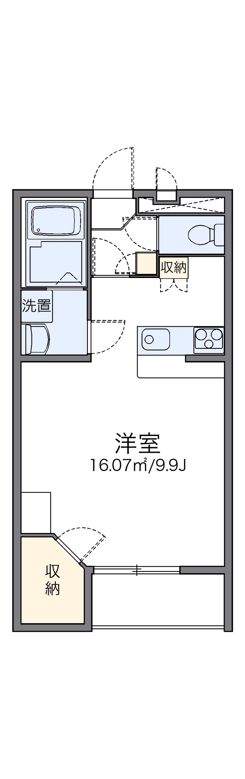 レオパレスエスポアールⅢ 間取図