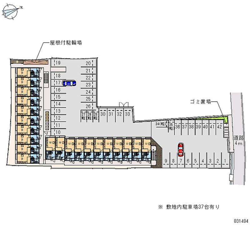 レオパレスガーデン　岩出 月極駐車場