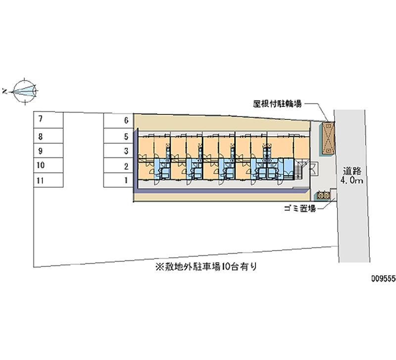 レオパレス浪漫 月極駐車場