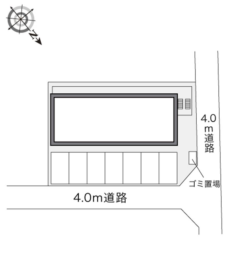 レオパレスレコルテ松ヶ枝 配置図