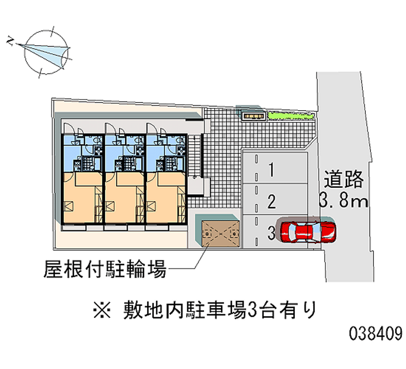 レオパレスＲｏｃｋｐａｌａｃｅ 月極駐車場