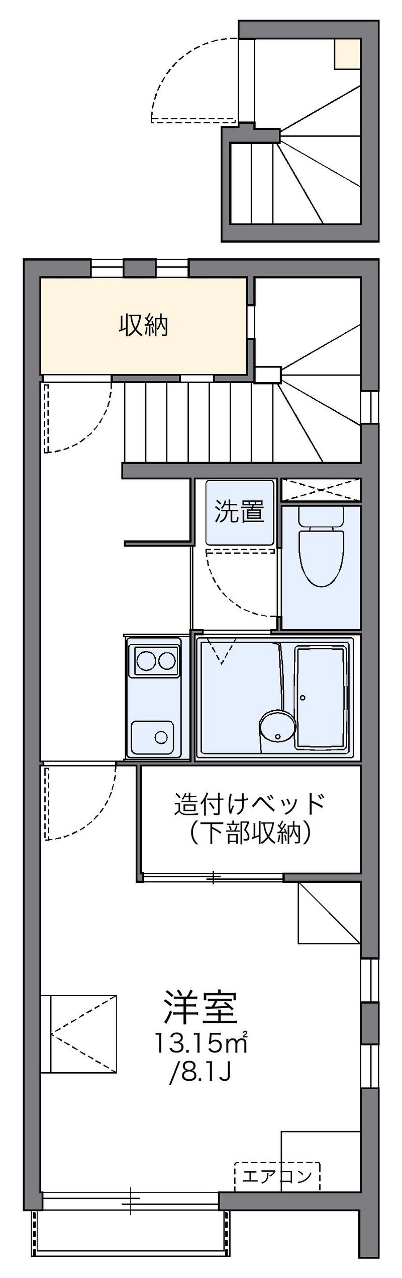 レオネクストオーシャンブルーⅣ 間取図