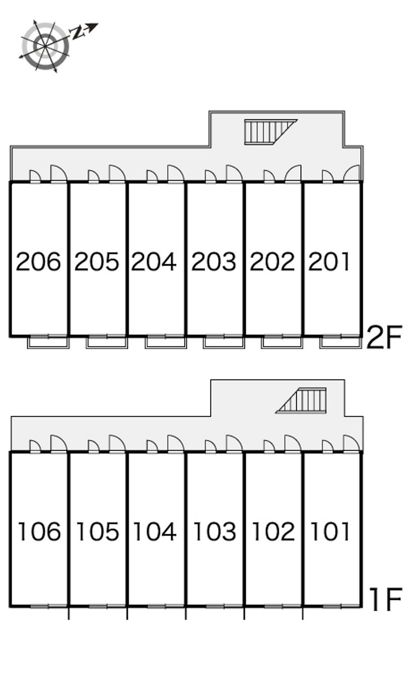 レオパレスグランデームケイ 間取配置図