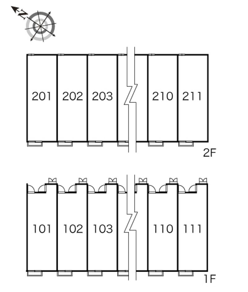 レオパレス純Ⅲ 間取配置図