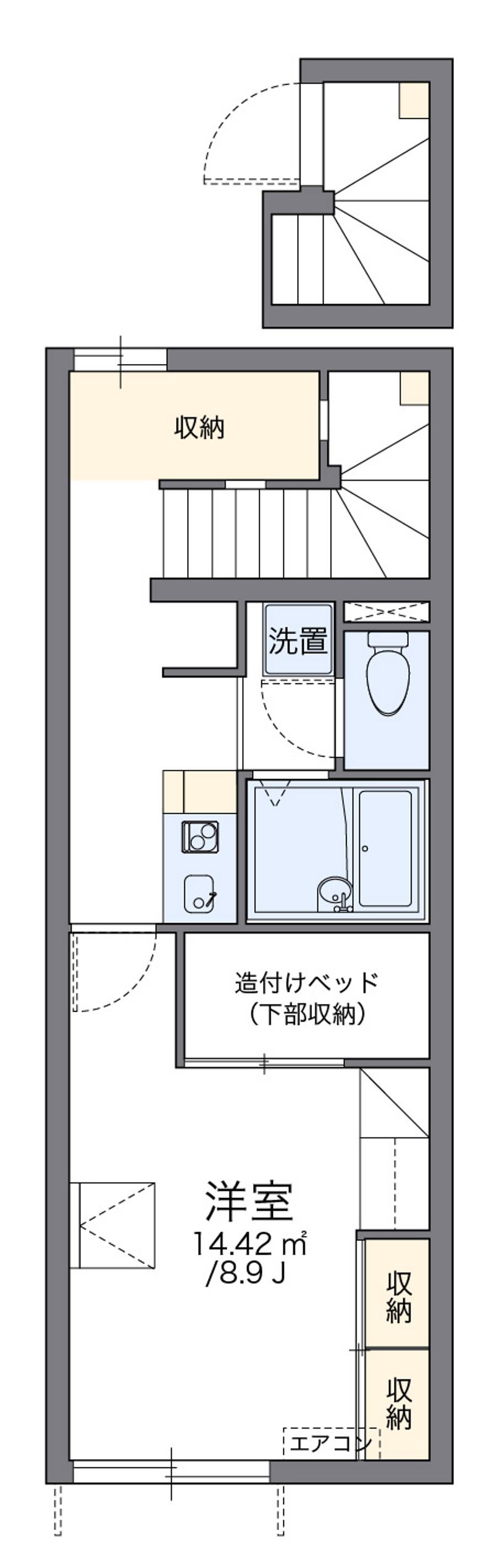 レオパレスサクシード 間取図