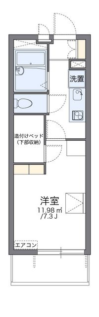 レオパレスアヴァンティ 間取り図