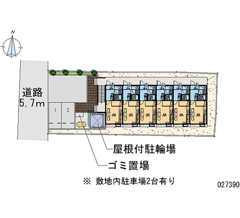 レオパレスベルヴィル 月極駐車場