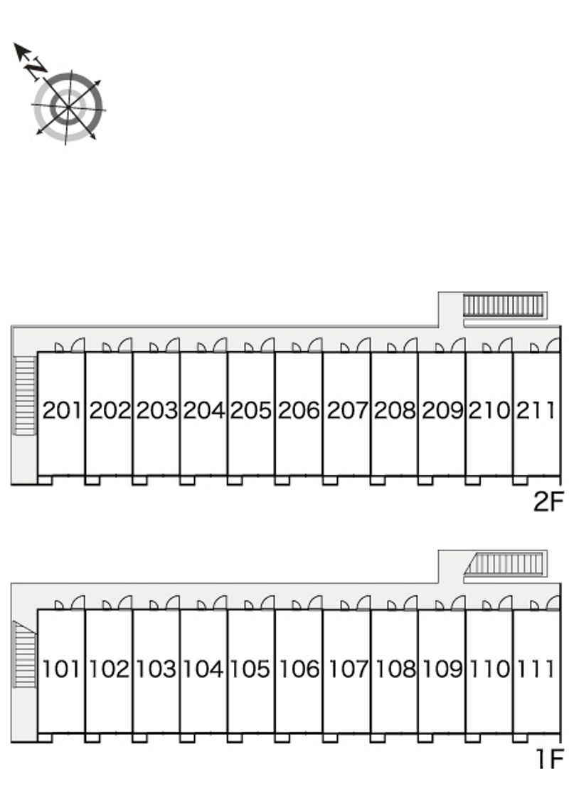 レオパレス壱里山 間取り配置図