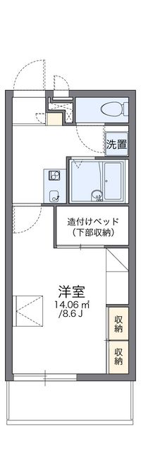 レオパレスサニーフォート 間取り図