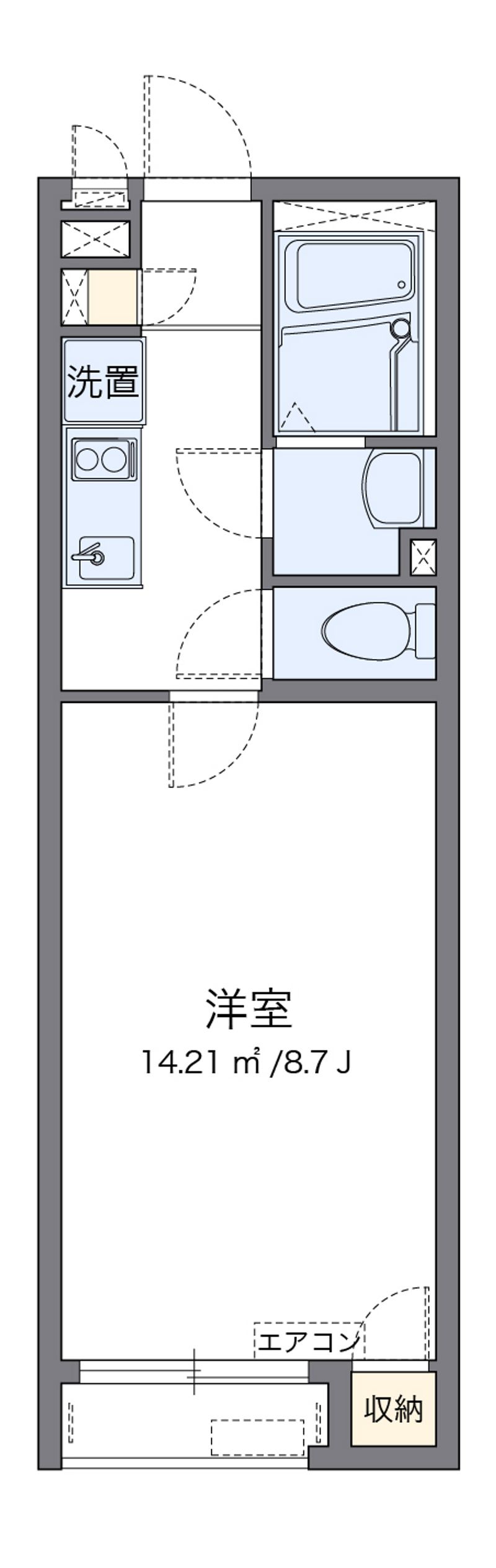 クレイノＰＯＰ花田 間取図