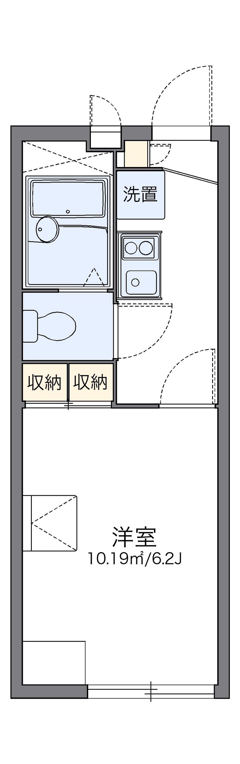 レオパレスグリーンハイツ４号 間取図