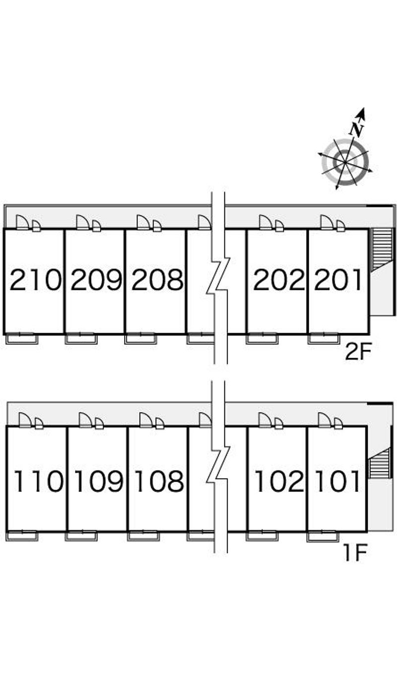 レオパレス白馬 間取り配置図