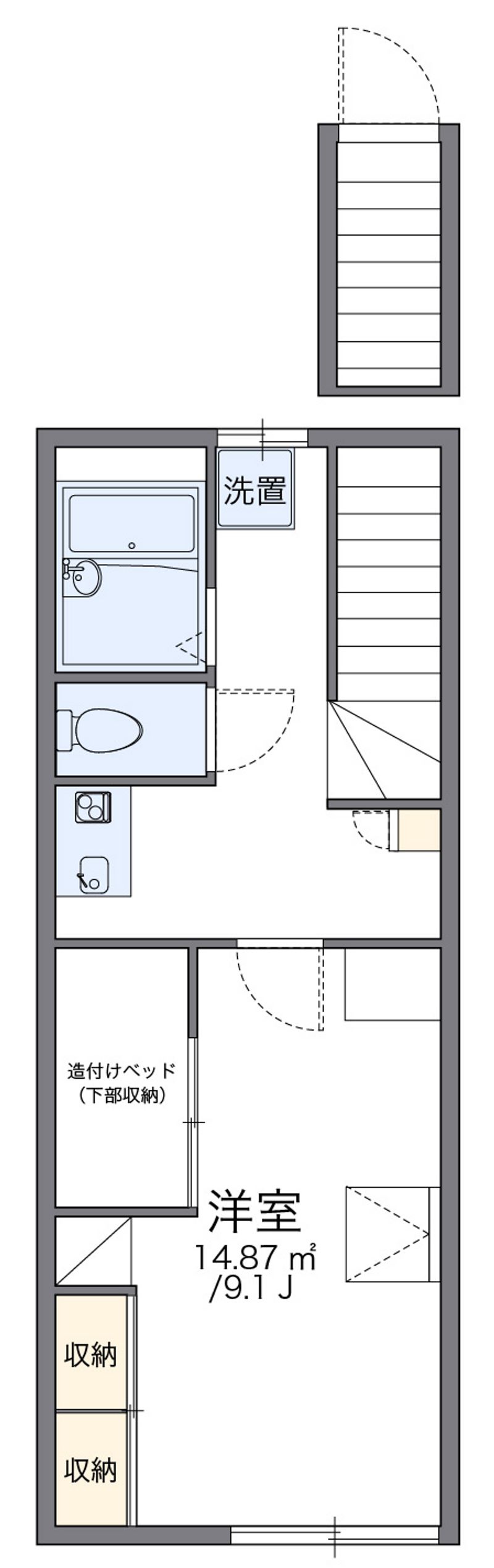 レオパレス北八王子Ａ 間取図