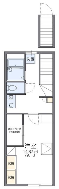 レオパレス北八王子Ａ 間取り図