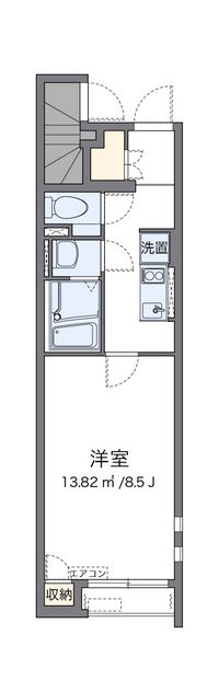 クレイノオカムラハイツ５ 間取り図