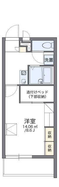 レオパレスリヴァージュ 間取り図