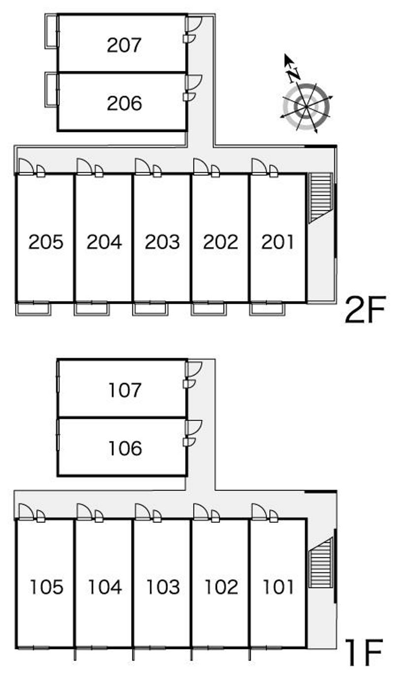 レオパレスヴェルドミール　Ⅱ 間取配置図