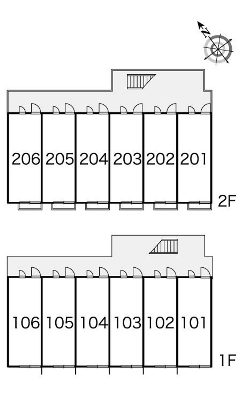 レオパレスＴＳＵＫＵＤＡ 間取配置図