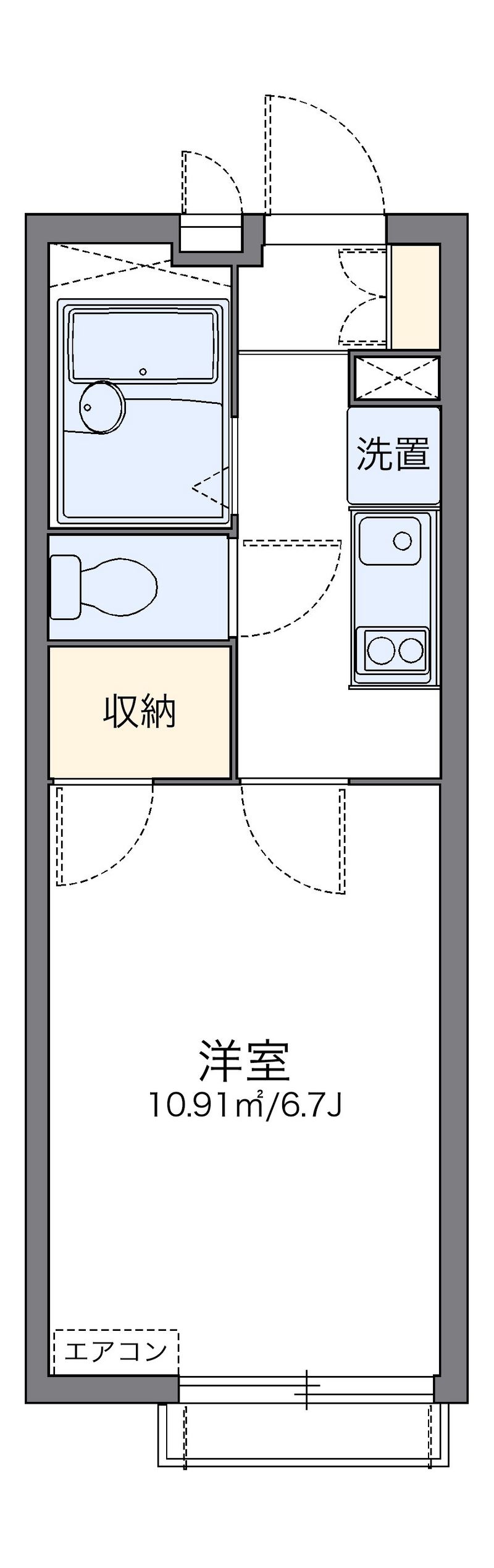 レオパレスＴＫ　ｏｎｅ 間取図