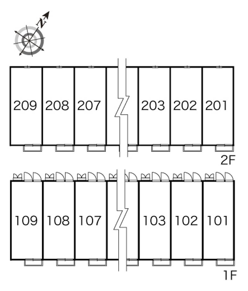 レオパレスウィング 間取配置図