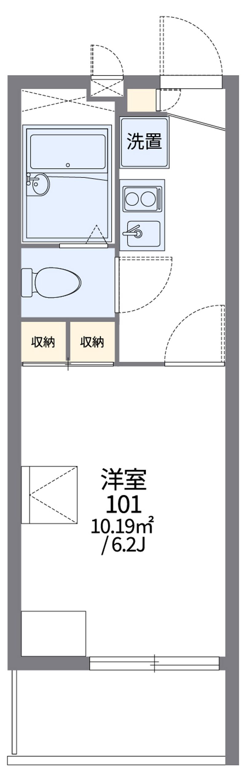 レオパレス相生 間取図
