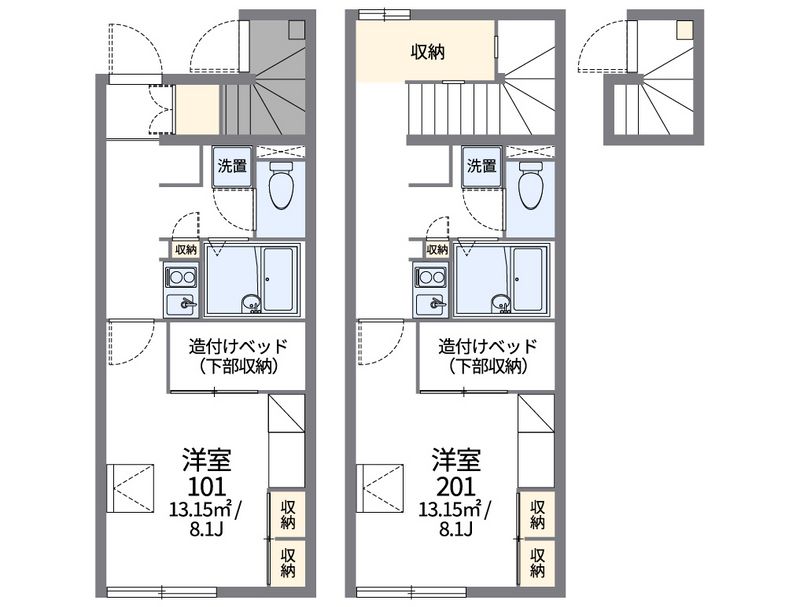 レオパレス住吉 間取図