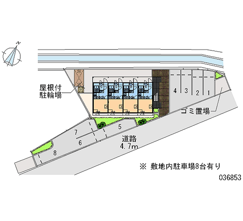 レオパレス水口綾野 月極駐車場