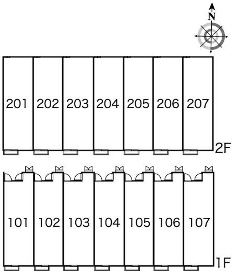 レオパレスプルミエール 間取配置図