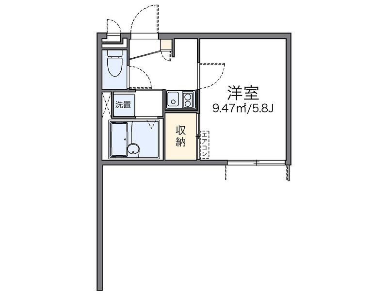 レオパレス蛍茶屋 間取り