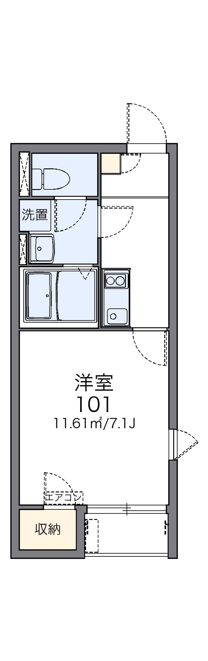 レオネクストアンフィーニ洋 間取図